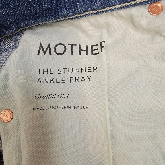 Mother The Stunner Ankle Fray in Graffiti Girl - Picture 10 of 16